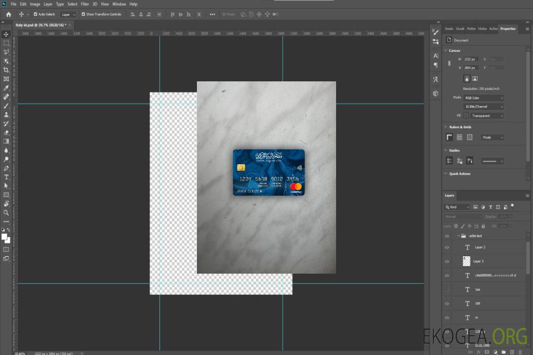 Photolook mastercard de la banque centrale de Libye template